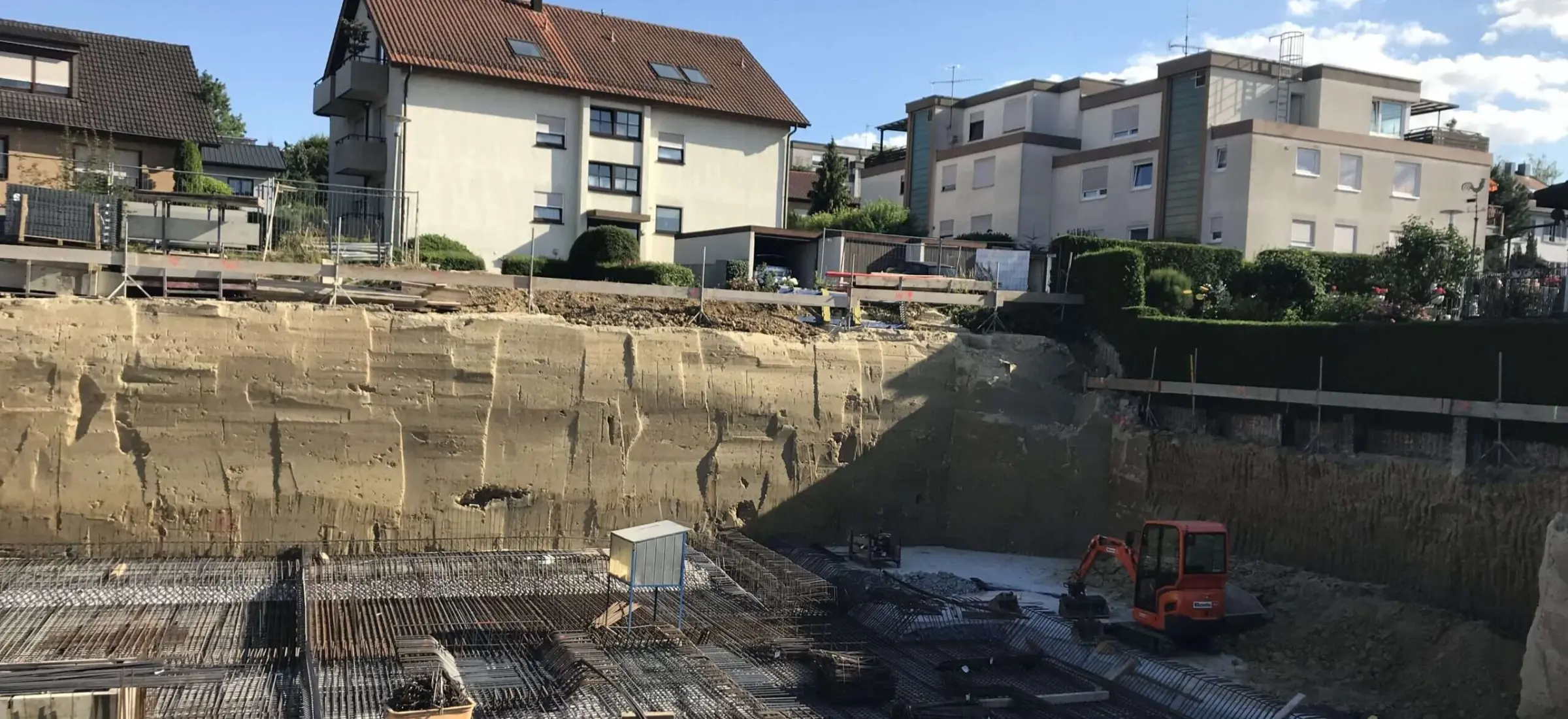 Flüssigboden Baugrube - Flüssigboden als verlorene Schalung