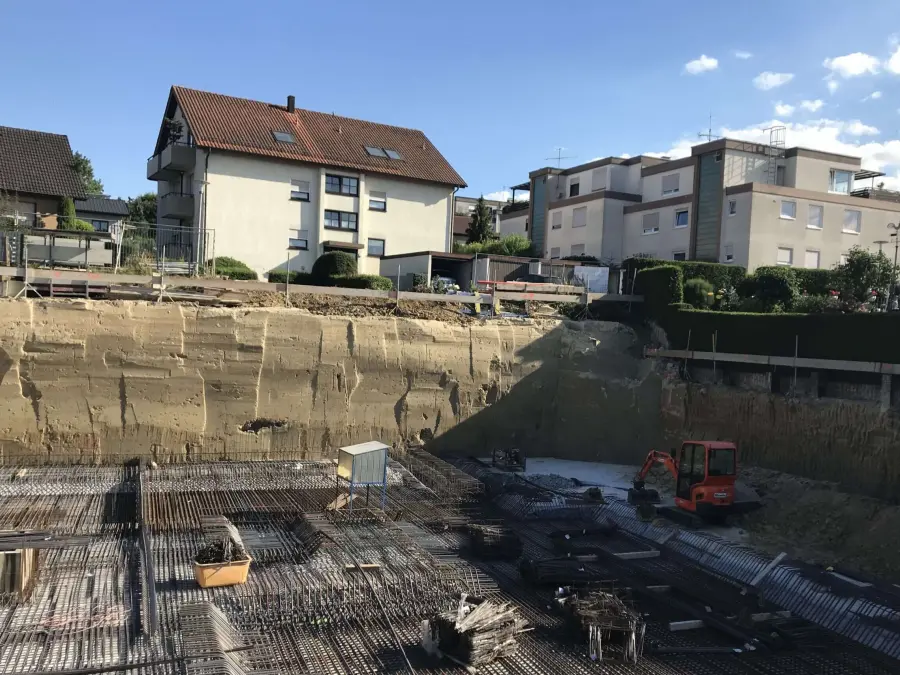 Flüssigboden Baugrube - Flüssigboden als verlorene Schalung