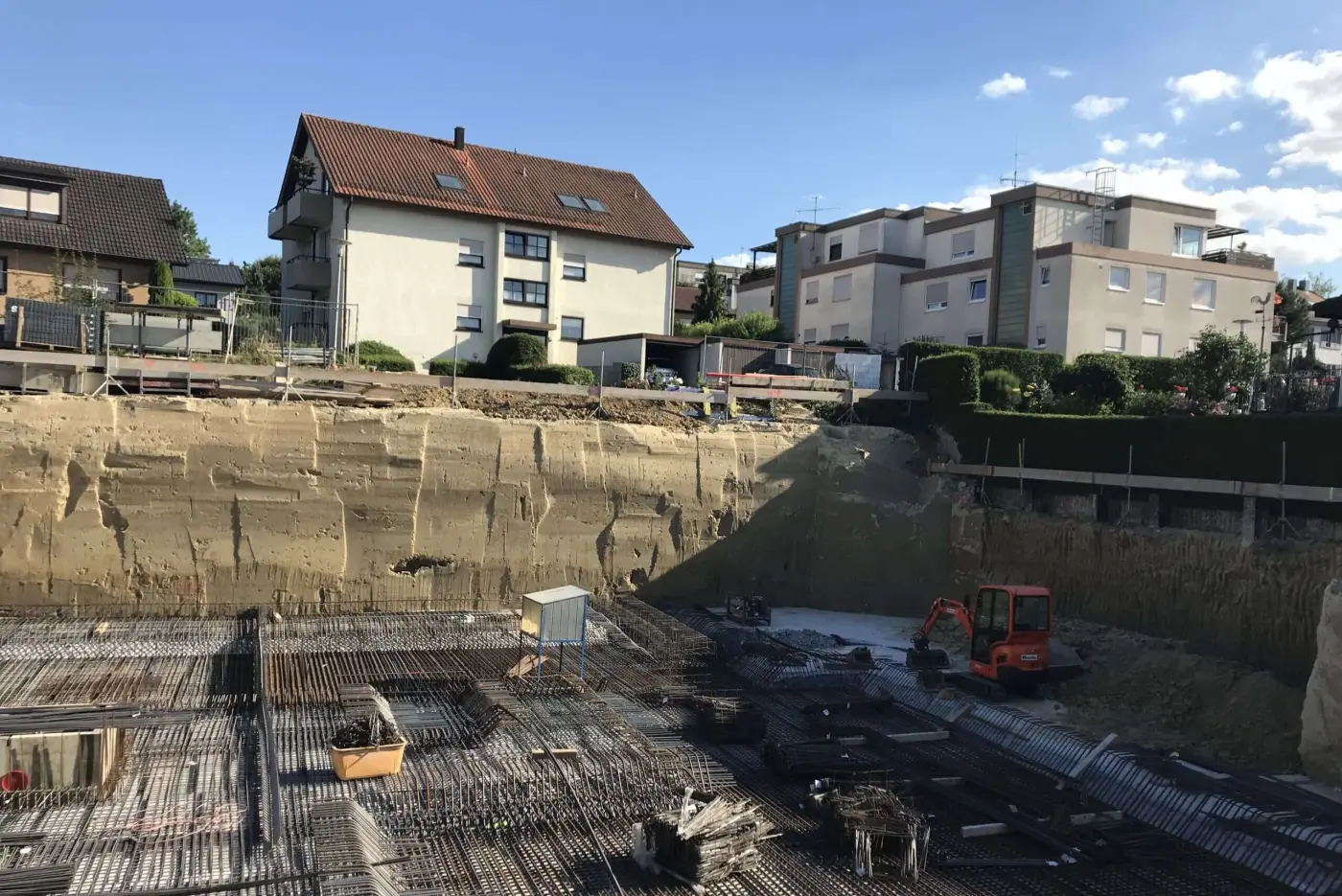 Flüssigboden Baugrube - Flüssigboden als verlorene Schalung