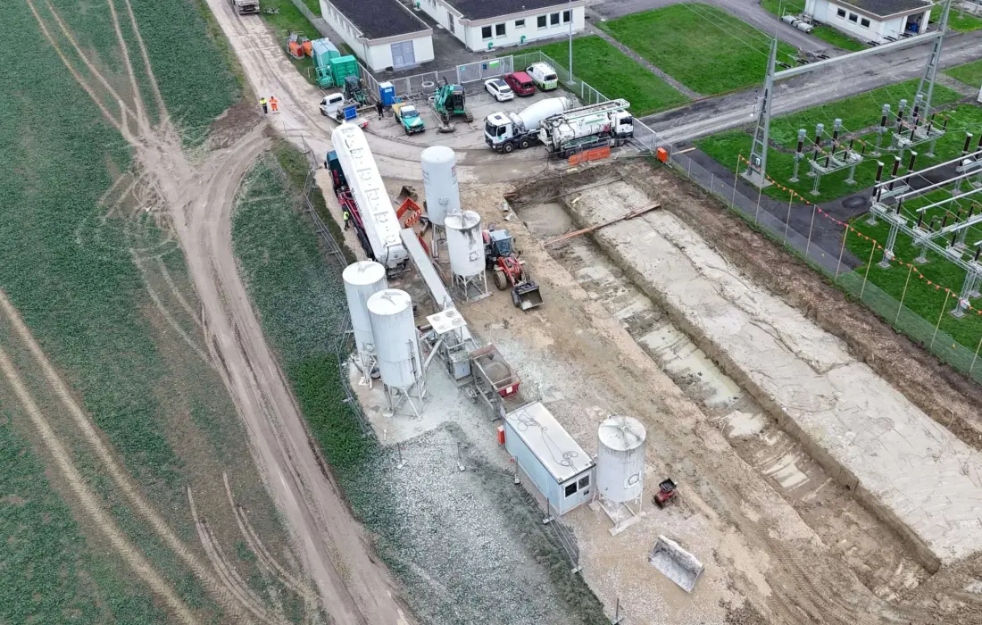Drohnenaufnahme Mischanlage