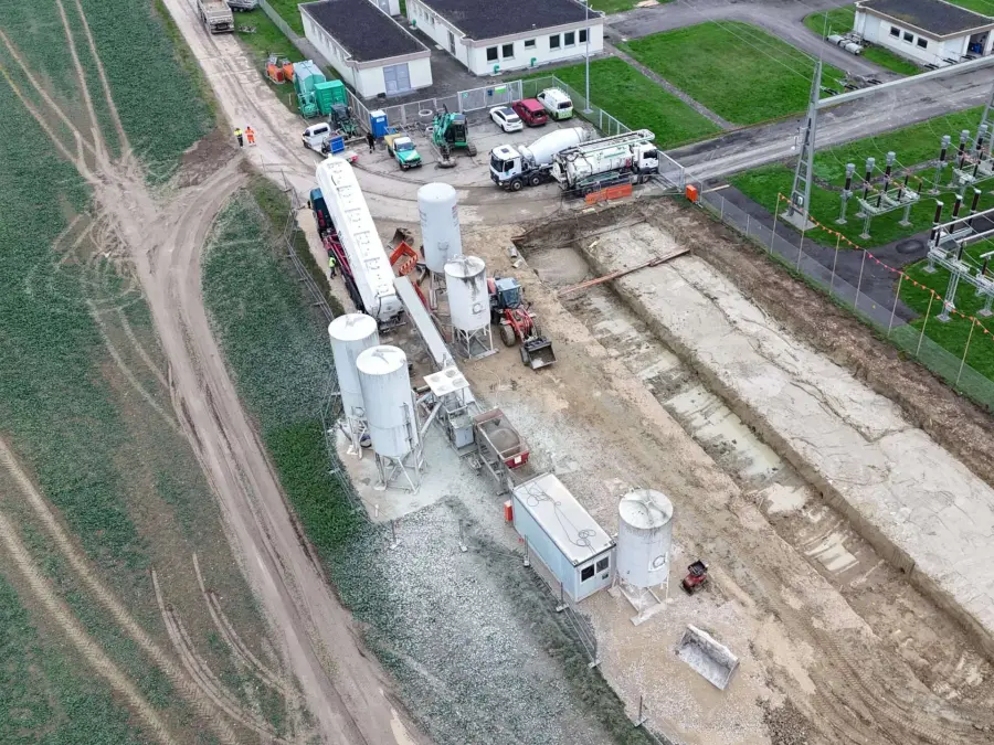 Drohnenaufnahme Mischanlage