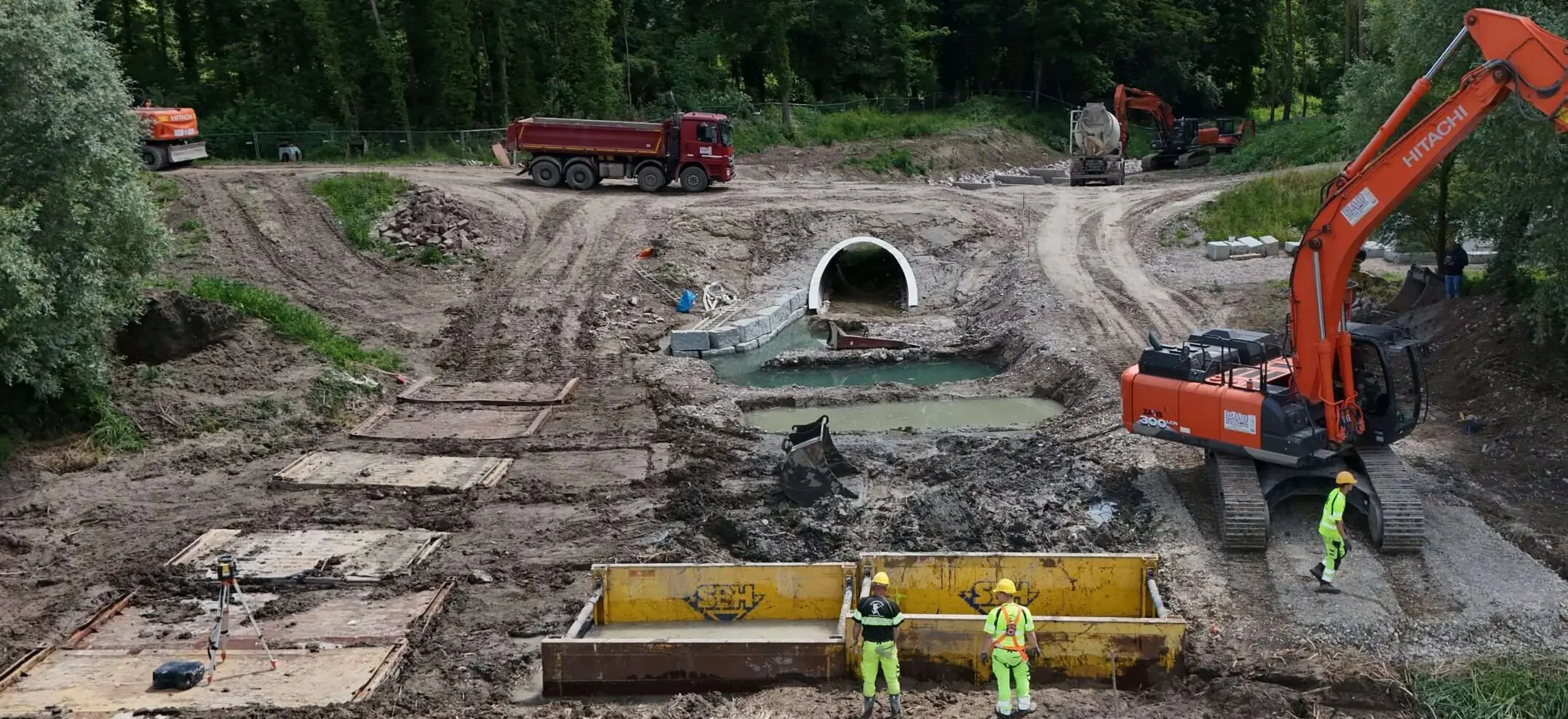 Ziehen der Verbauboxen und umsetzen