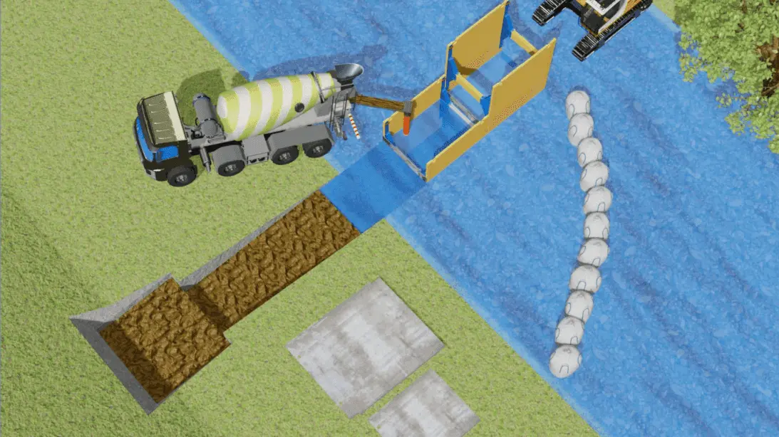 Technologie Verfüllung im RSS Geoponton
