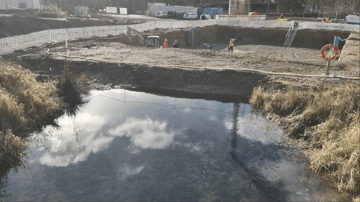 Dichtheit Baugrubd mit RSS-Wand bei anstehendem Wasser