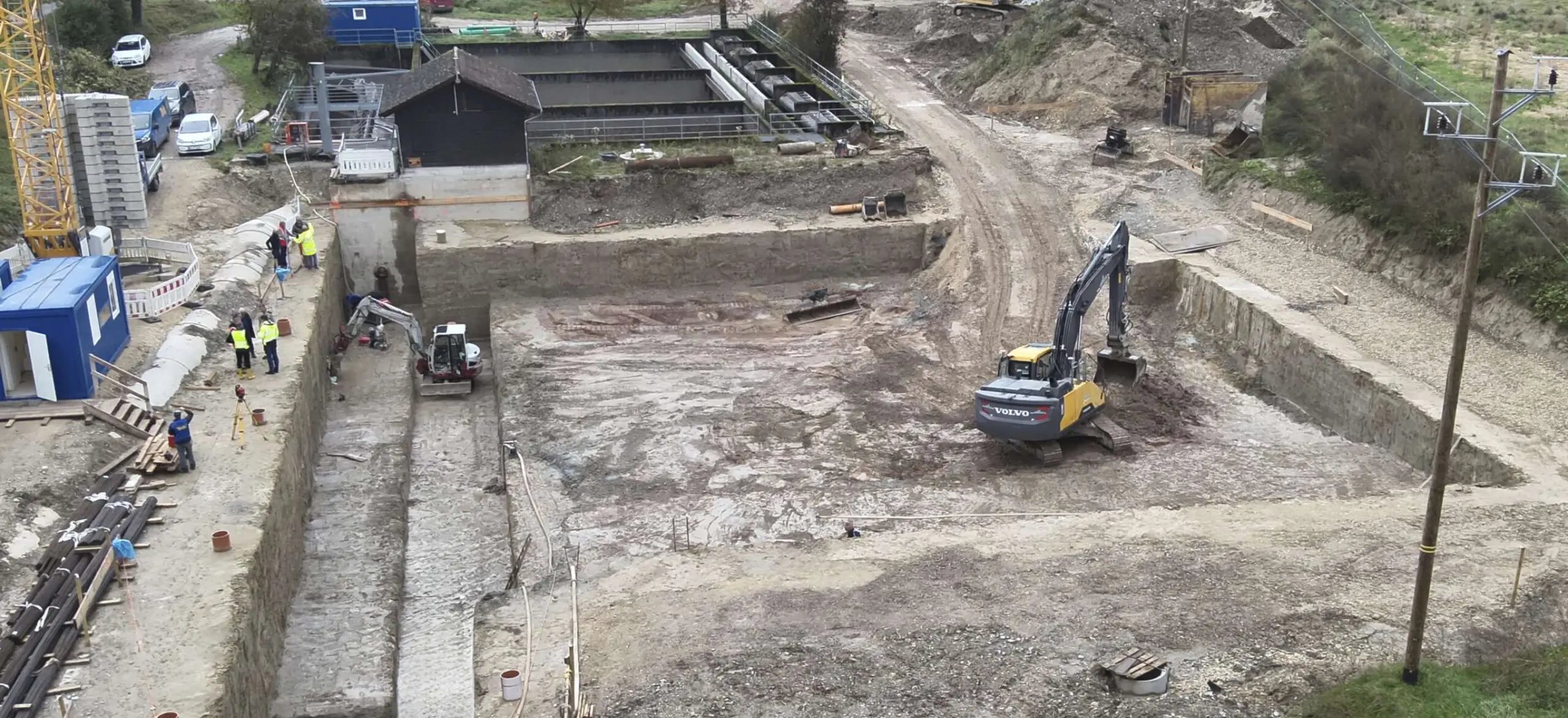 Baustelle im Überblick