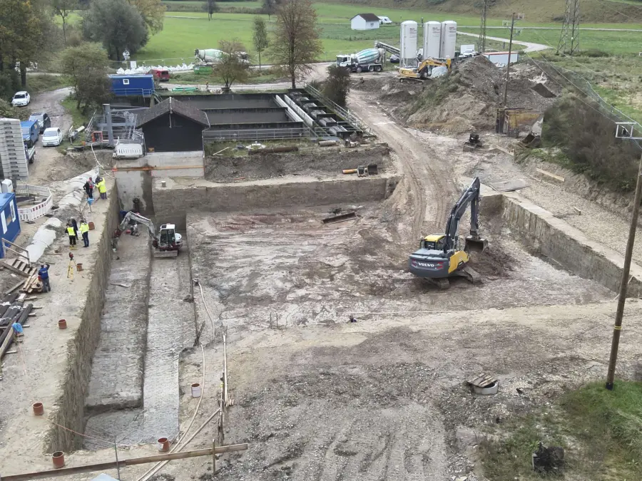 Baustelle im Überblick