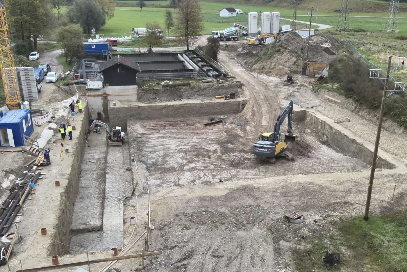 Baustelle im Überblick
