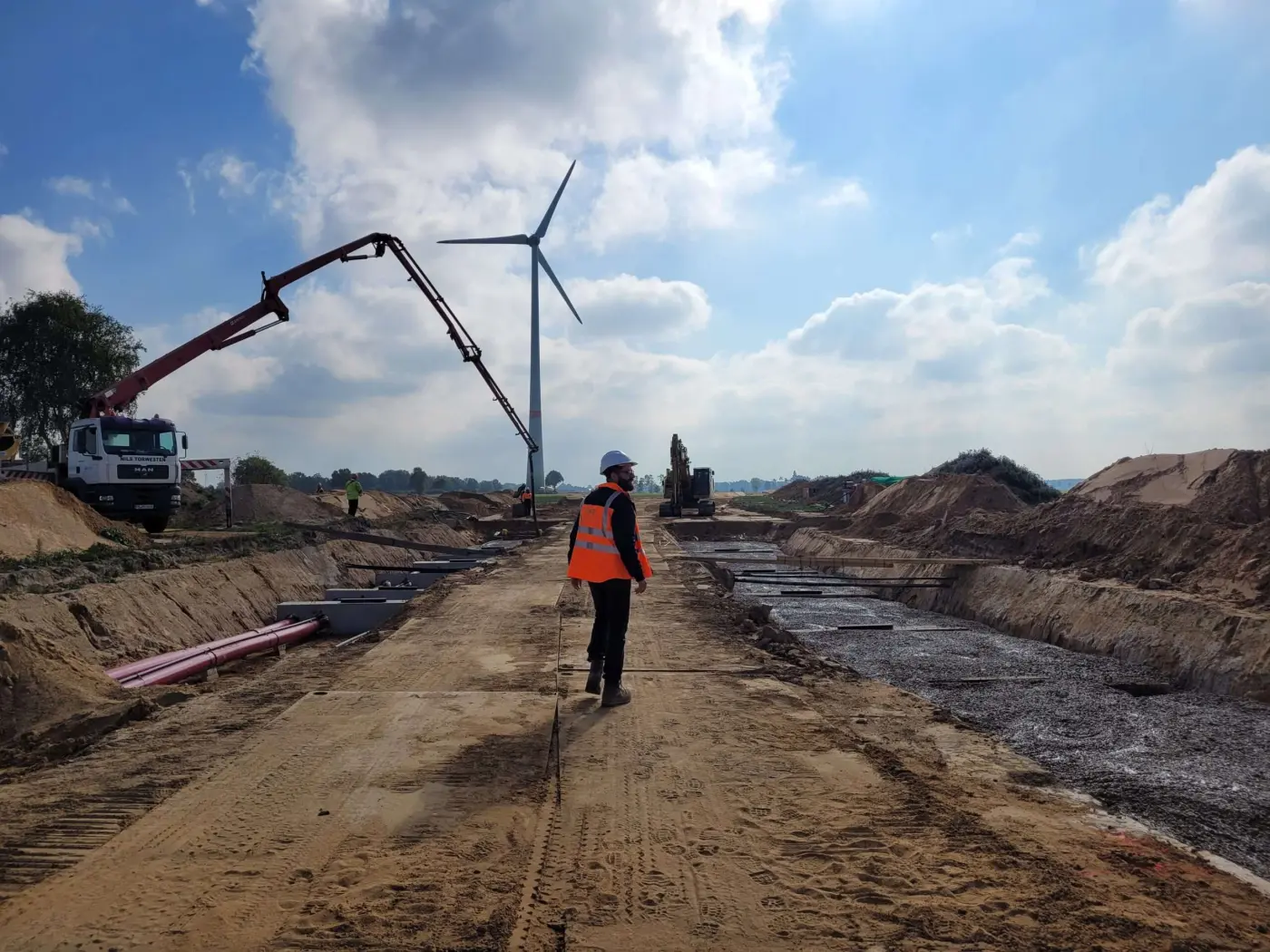 Umsetzuen Pumpe Verfüllung 2. Graben B4 ProThermolith 420KV