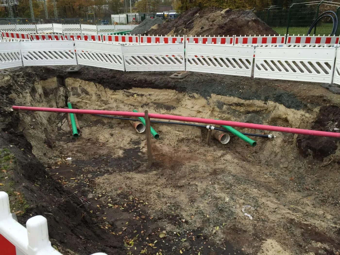 Anschluss an sbestehende Leerohrtrasse 110kV