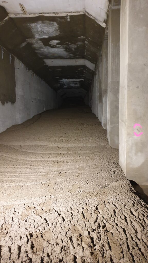 Ansicht Verfüllung im Tunnel
