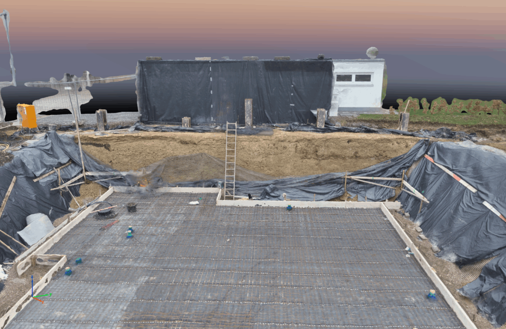 3D Modellierung der Baugrube