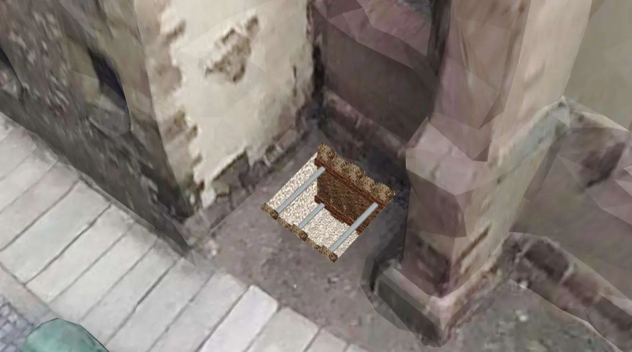 3D-Darstellung Holzsaumbohle beengte Platzverhältnisse