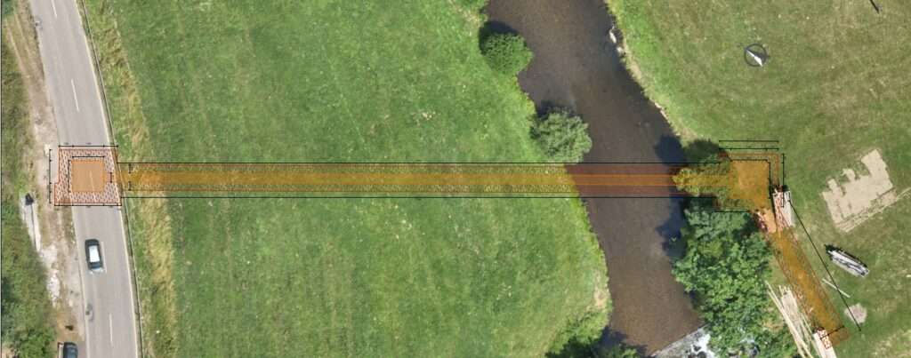 Ausgewählte Ausführungsvariante Flüssigboden Geoponton