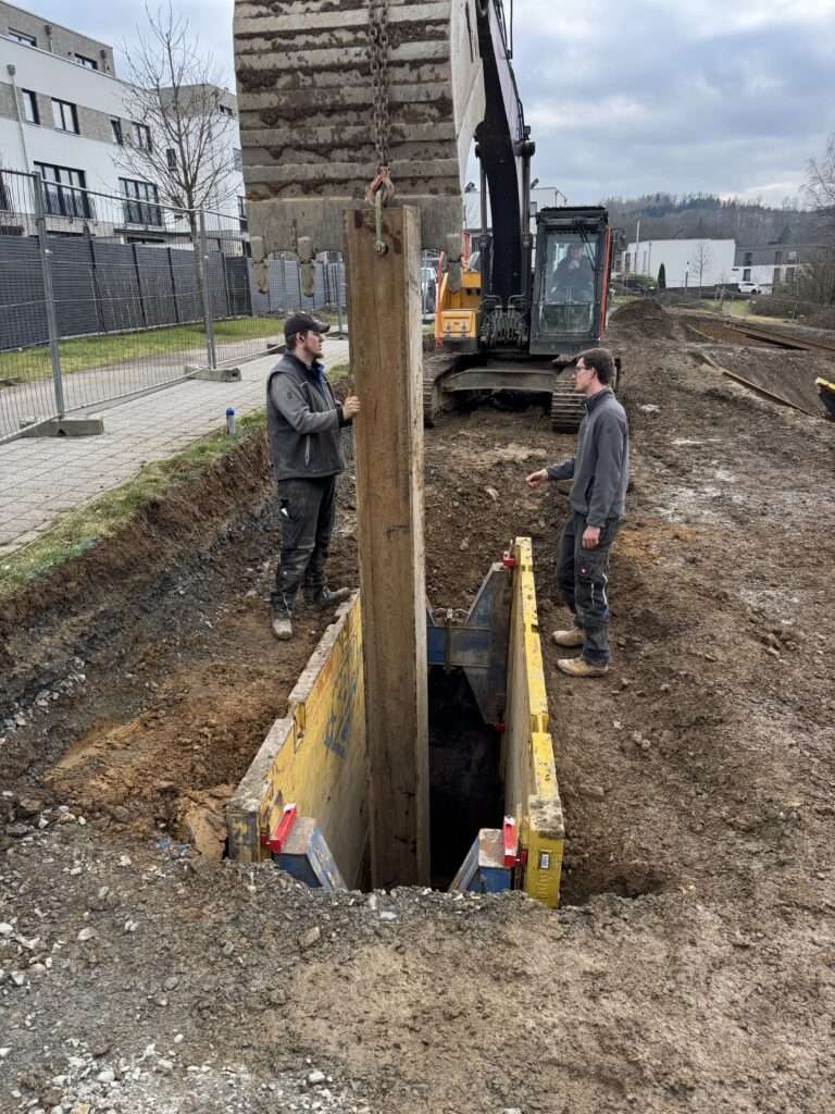 Setzen HEB Träger in RSS Wand