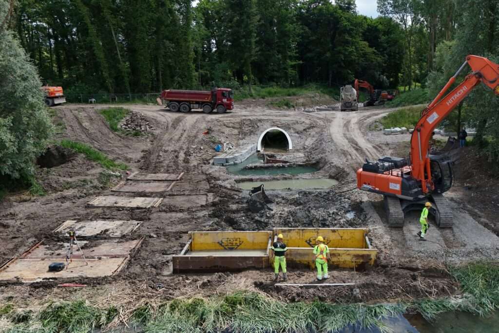 Ziehen der Verbauboxen und umsetzen