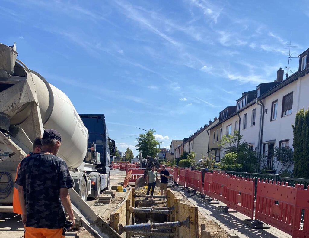 Grabenverfüllung Flüssigboden