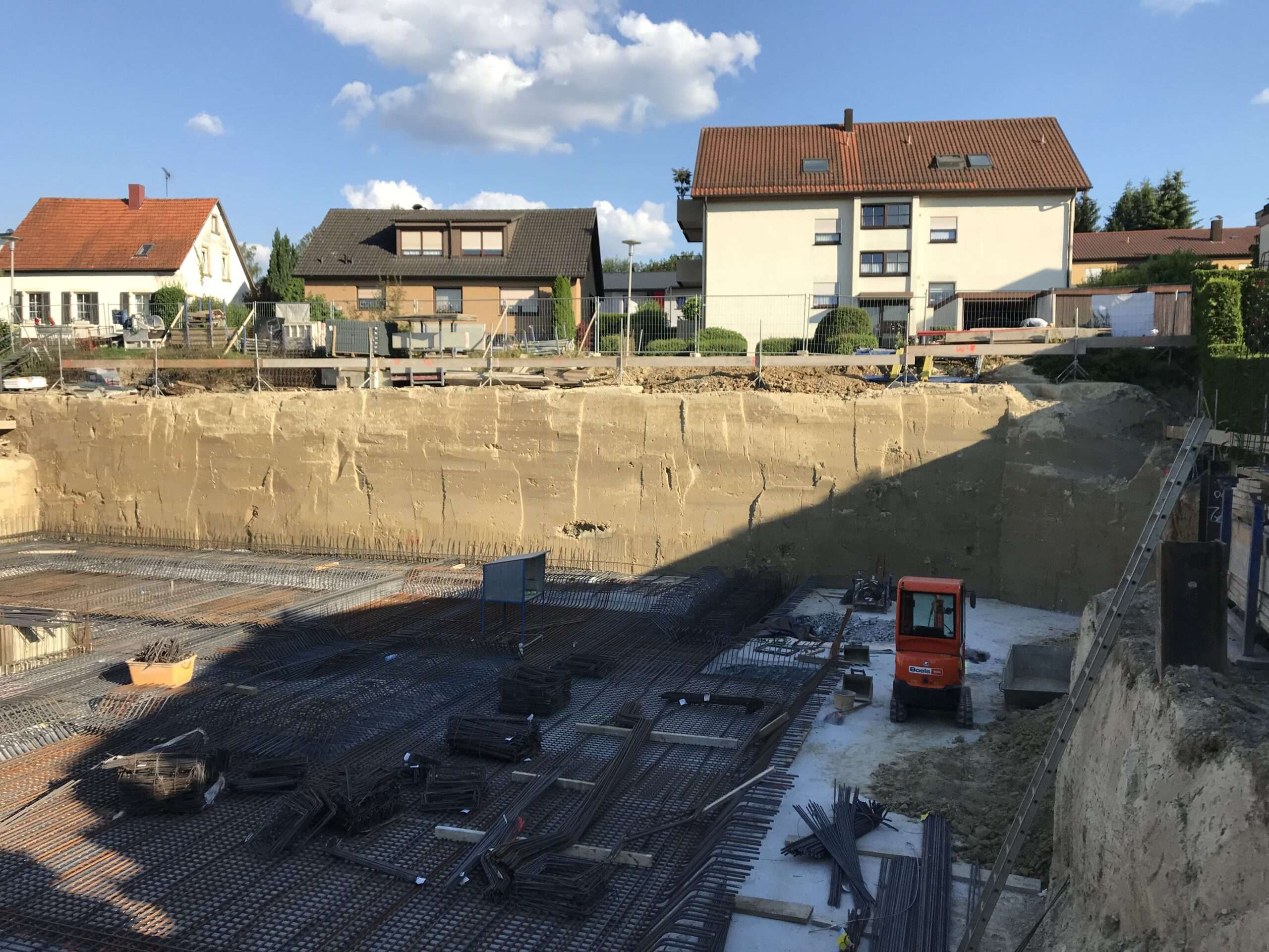 RSS Wand auf voller breite bei hohen Grundwasser
