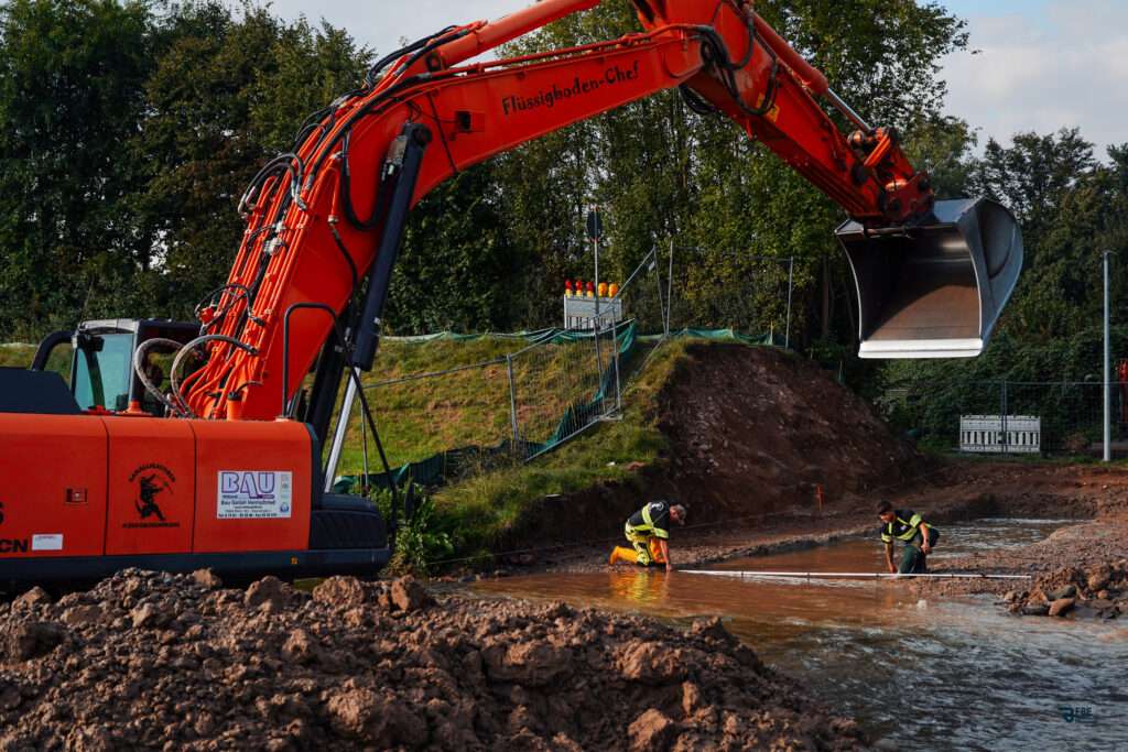 Zweitaushub in Flüssigboden
