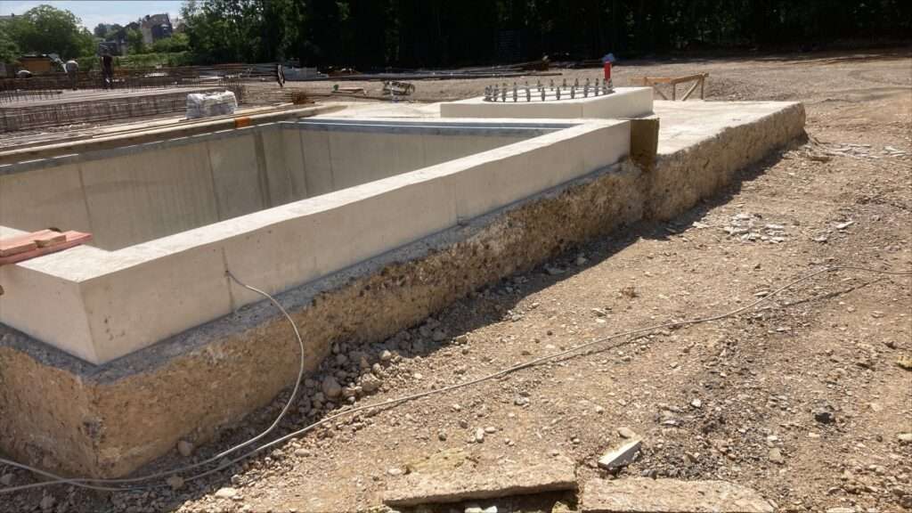 Verlorene Schalung Flüssigboden