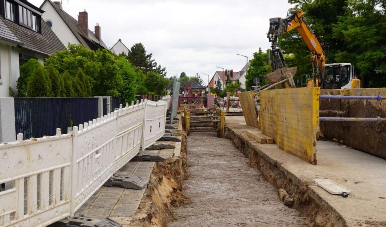 Verfüllter Flüssigbodengraben