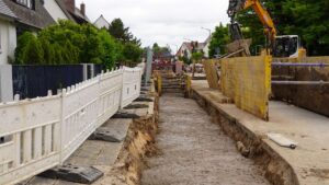 Verfüllter Flüssigbodengraben