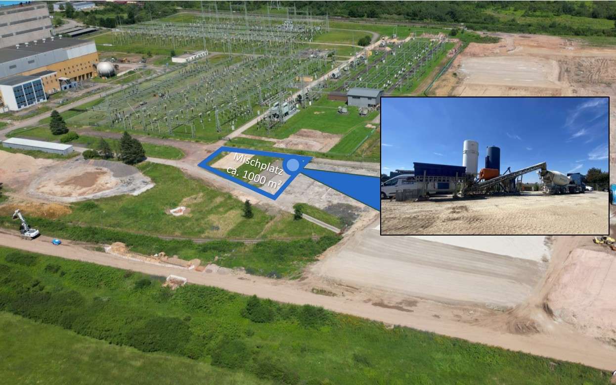 Planung Einsatz Mischtechnik auf dem Baufeld für Flüssigboden