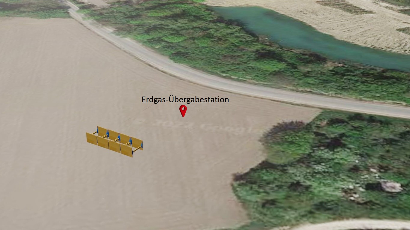Errichtung mit Problem Setzungen und Wasserhaltung für Gastrasse