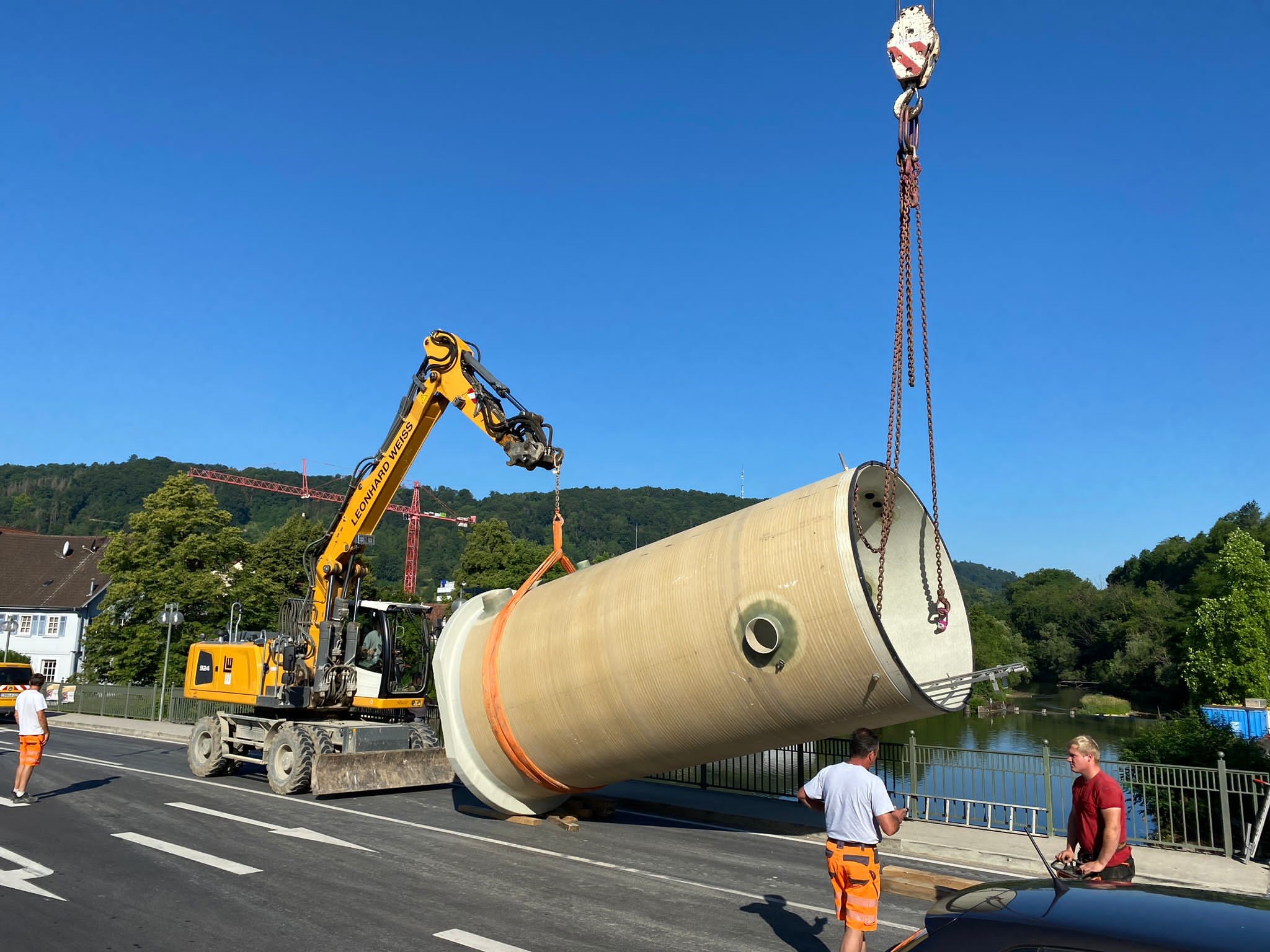 Transport Betonschacht