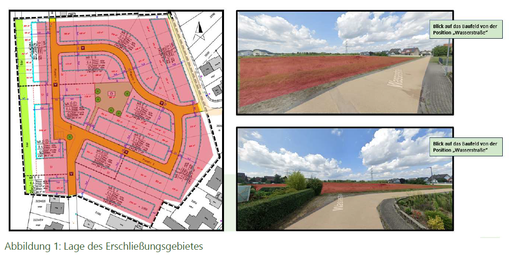Erschliessungsplan Baugebiet Hanfplatz