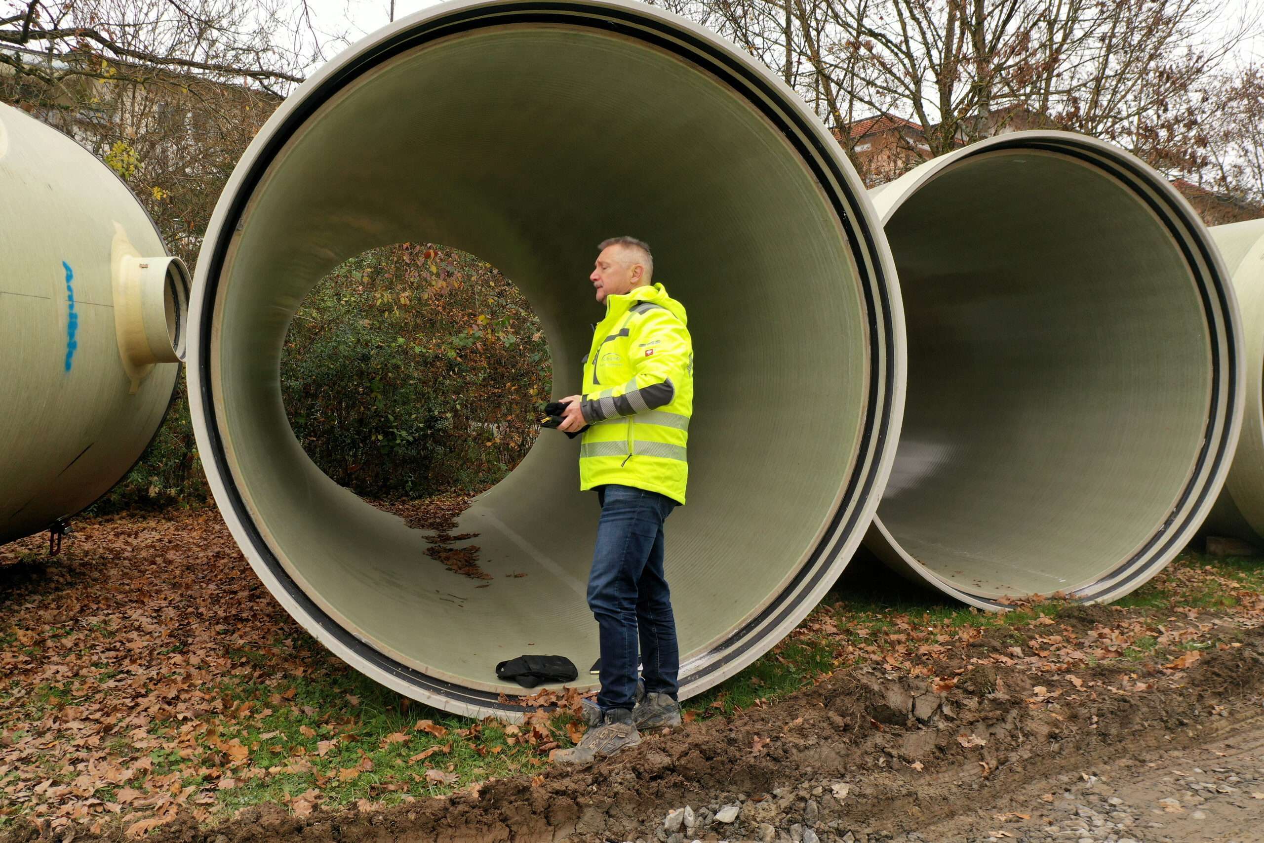 2600 GFK Kanal für trockene Verlegung in RSS Geoponton