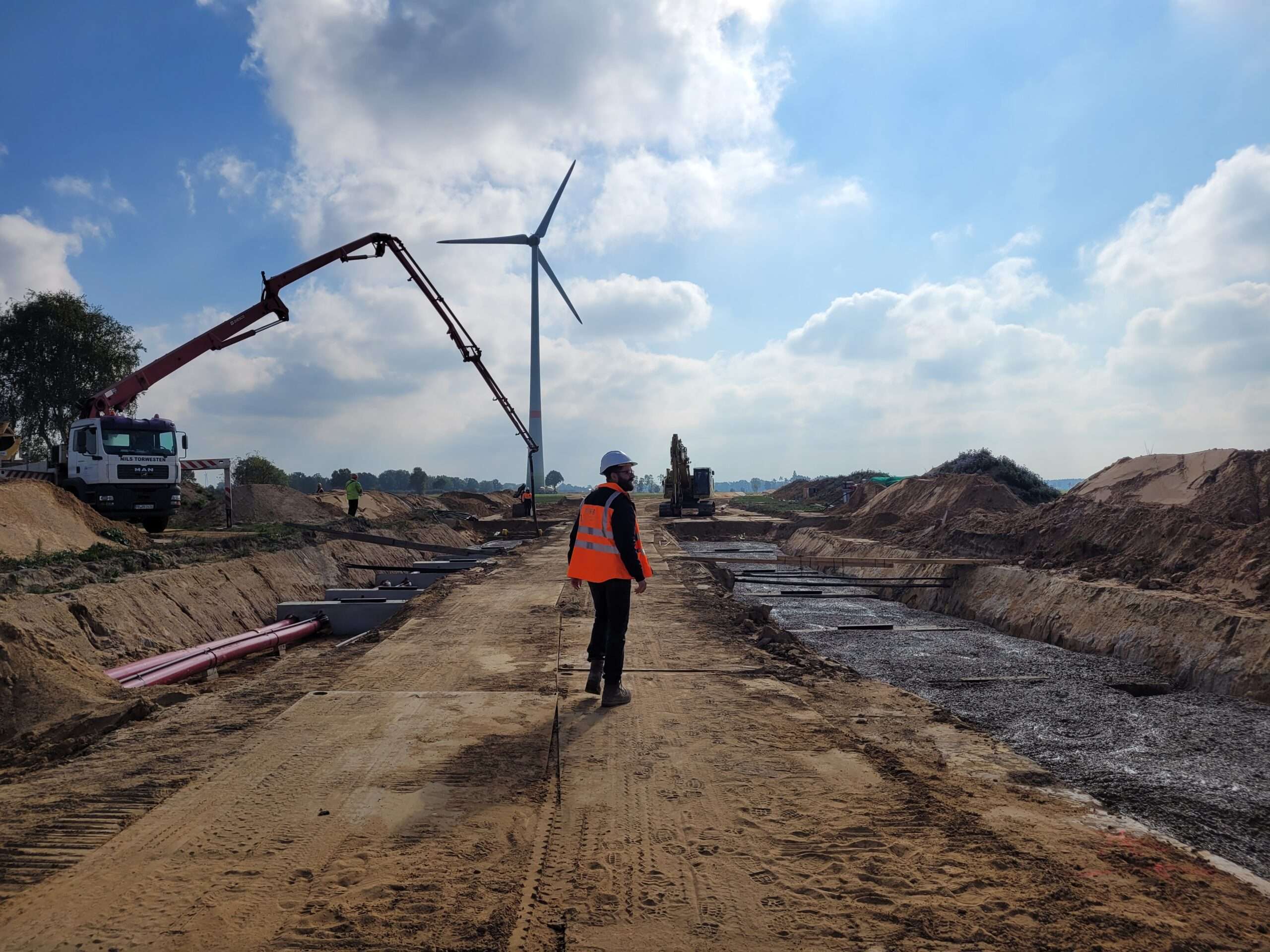 Umsetzuen Pumpe Verfüllung 2. Graben B4 ProThermolith 420KV