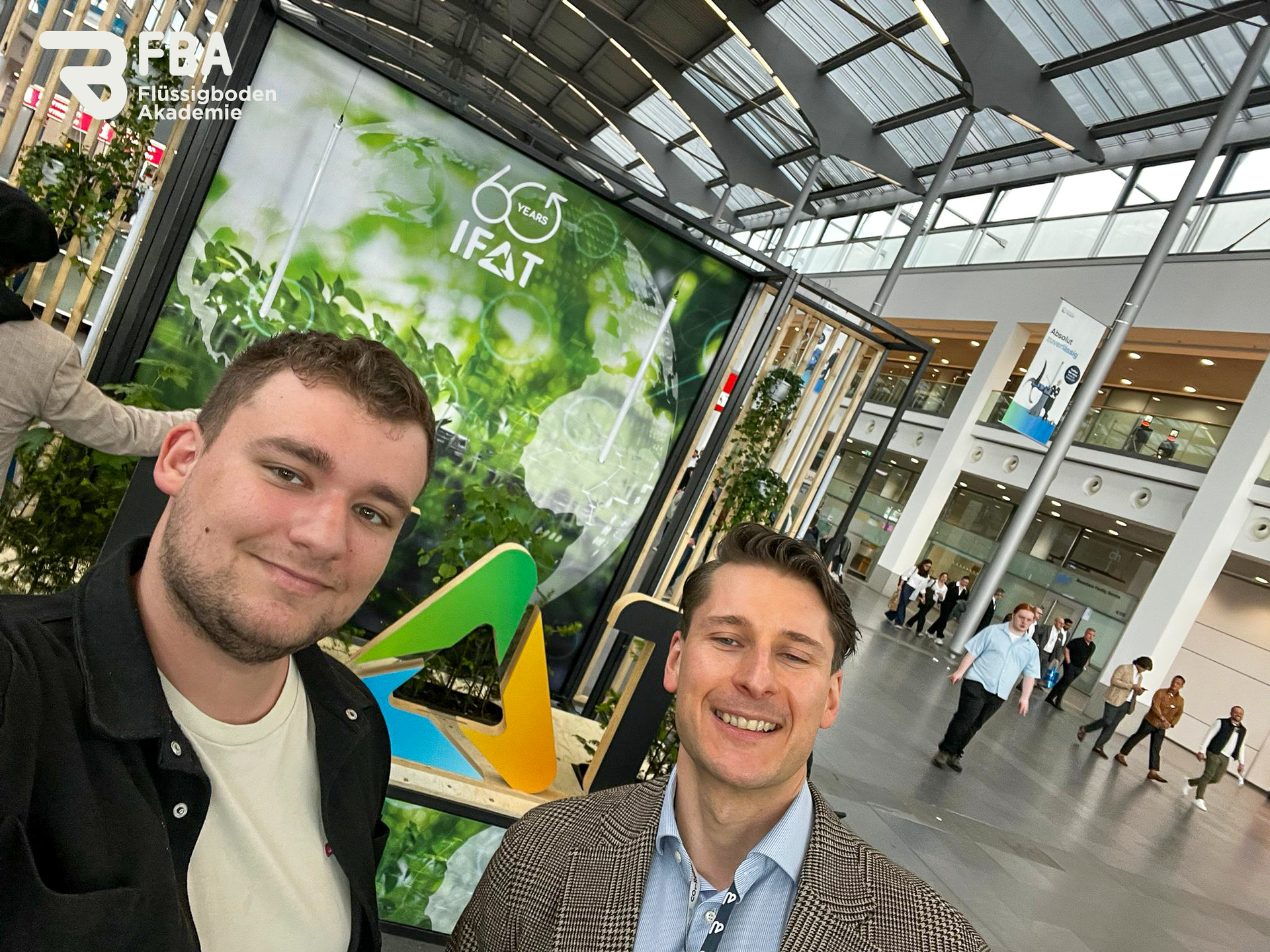 Wolf-Hagen Stolzenburg und Dustyn Model zusammen auf der IFAT